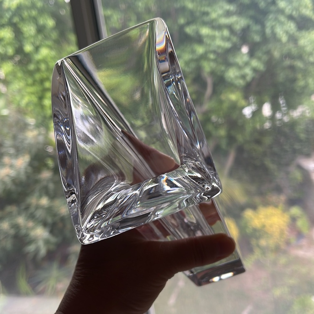 Vintage discontinued Nambe full lead Crystal Vase signed - Picture 2 of 7